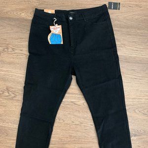High-Rise Black Stretch Pants